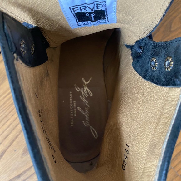 Frye Leather Black Boots - Picture 6 of 7